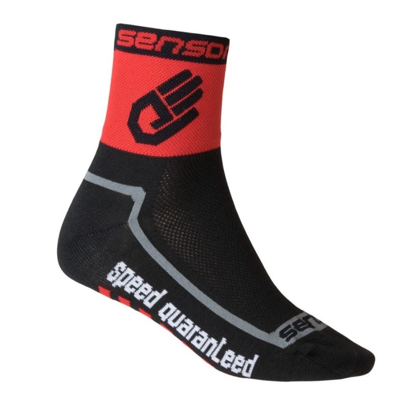 Sensor Race Lite nogavice za roke črno-rdeče razprodaja