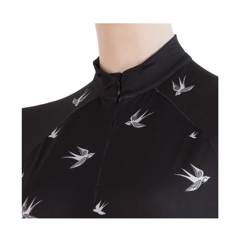 Ženska majica Sensor Swallow black - kratki rokavi razprodaja