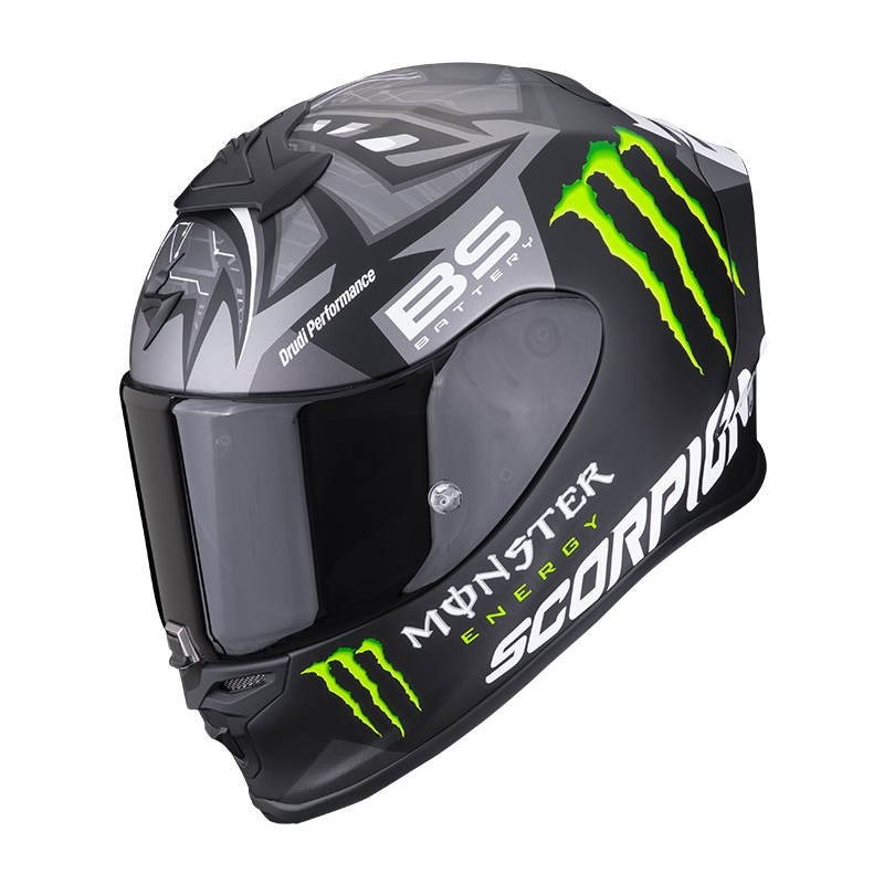Integralna motoristična čelada Scorpion EXO-R1 Air Fabio Quartararo Monster Replica siva