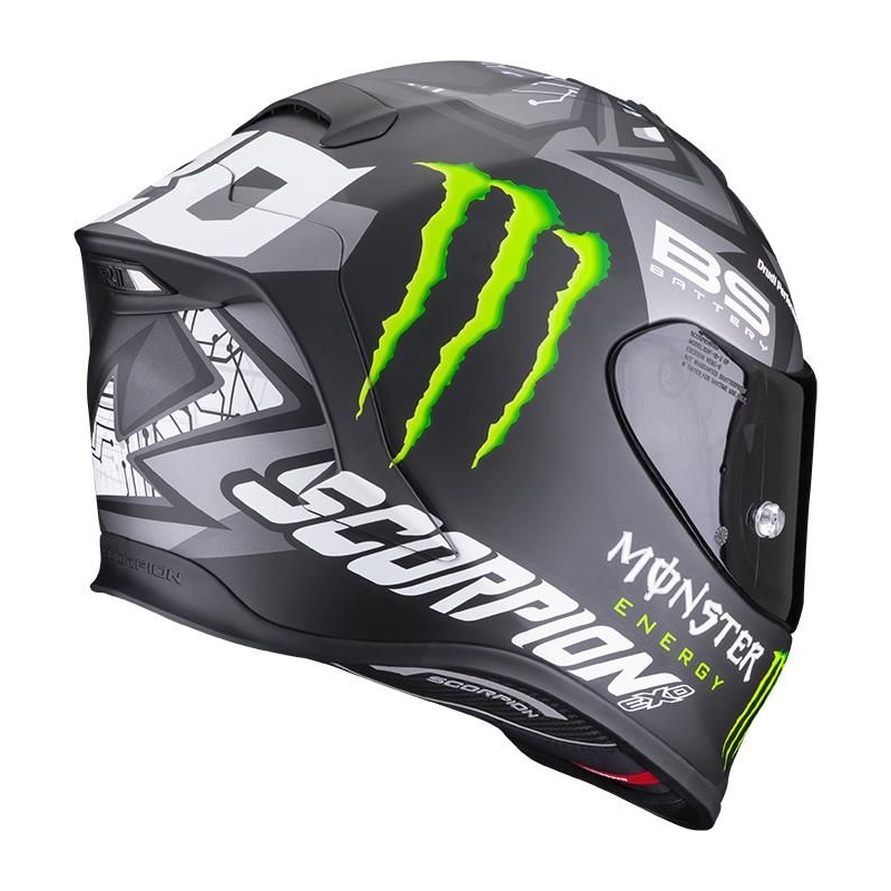 Integralna motoristična čelada Scorpion EXO-R1 Air Fabio Quartararo Monster Replica siva