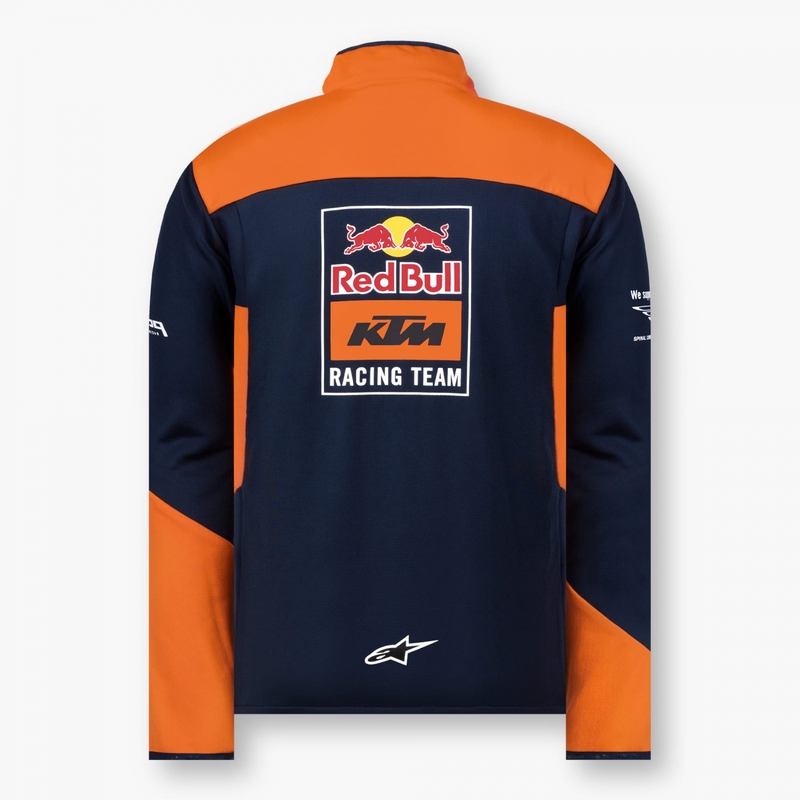 Softshell jakna KTM Red Bull Racing 22 modro-oranžna razprodaja