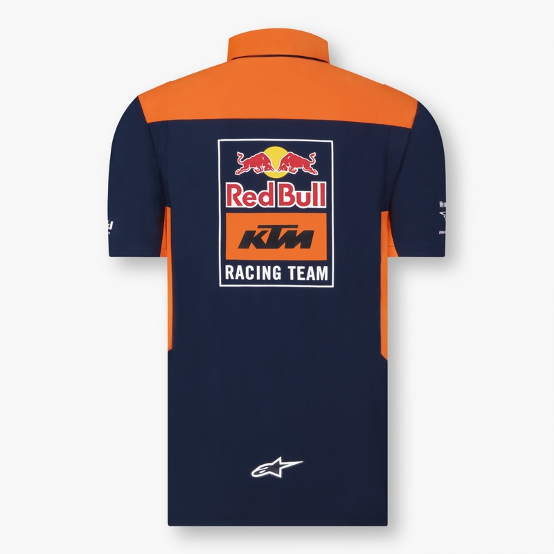 Polo majica KTM Red Bull Racing 22 modro-oranžna razprodaja