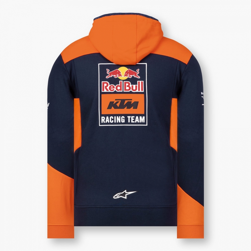 Otroška majica KTM Red Bull Racing Zip modro-oranžna