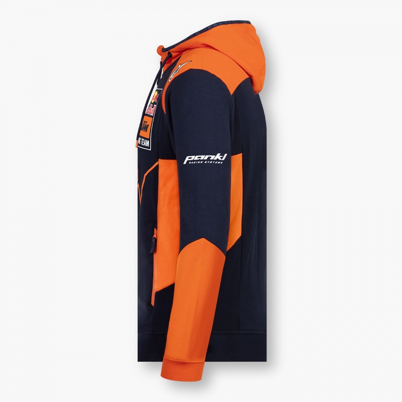 Otroška majica KTM Red Bull Racing Zip modro-oranžna