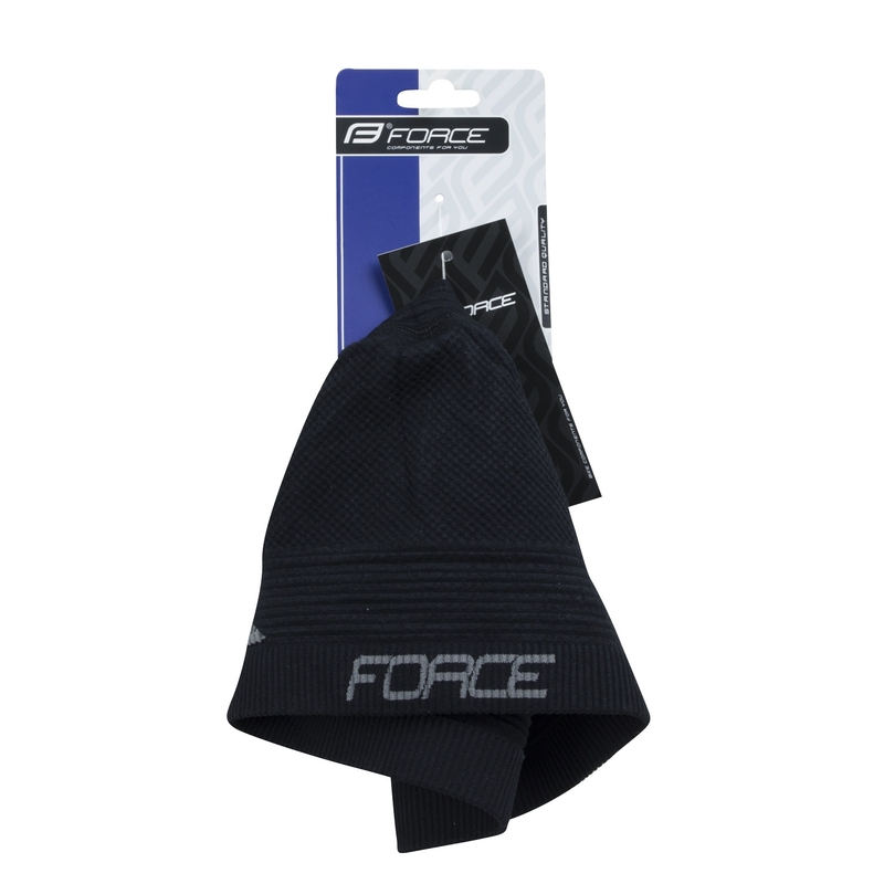 Kapa za čelado FORCE UNI, črna razprodaja
