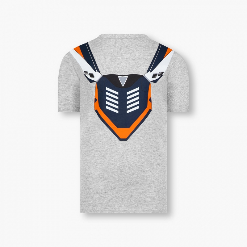 Otroška majica KTM Rock Solid Red Bull siva razprodaja