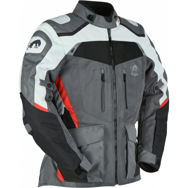 Furygan Apalaches Ventilirana motoristična jakna 2 v 1 sivo-rdeče-črne barve