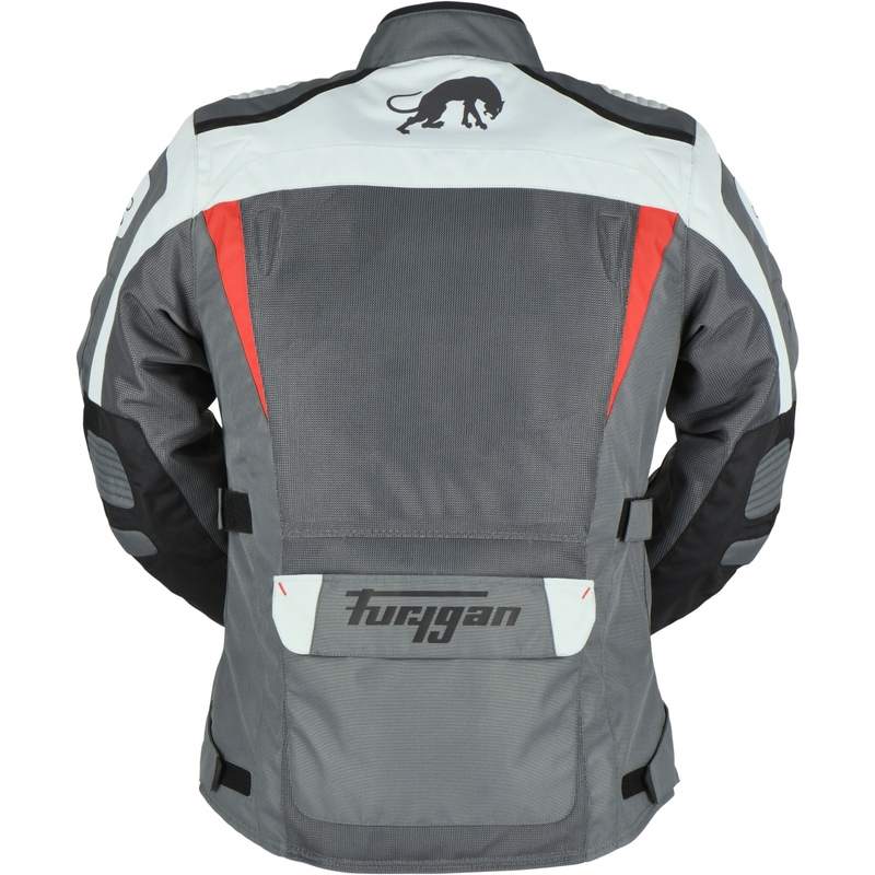 Furygan Apalaches Ventilirana motoristična jakna 2 v 1 sivo-rdeče-črne barve