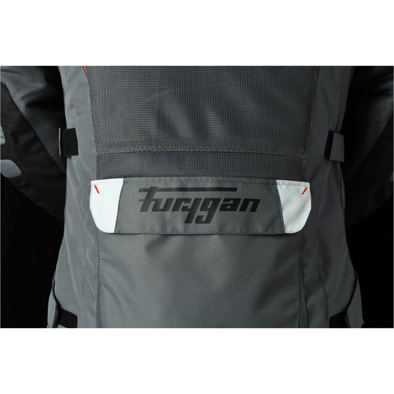 Furygan Apalaches Ventilirana motoristična jakna 2 v 1 sivo-rdeče-črne barve