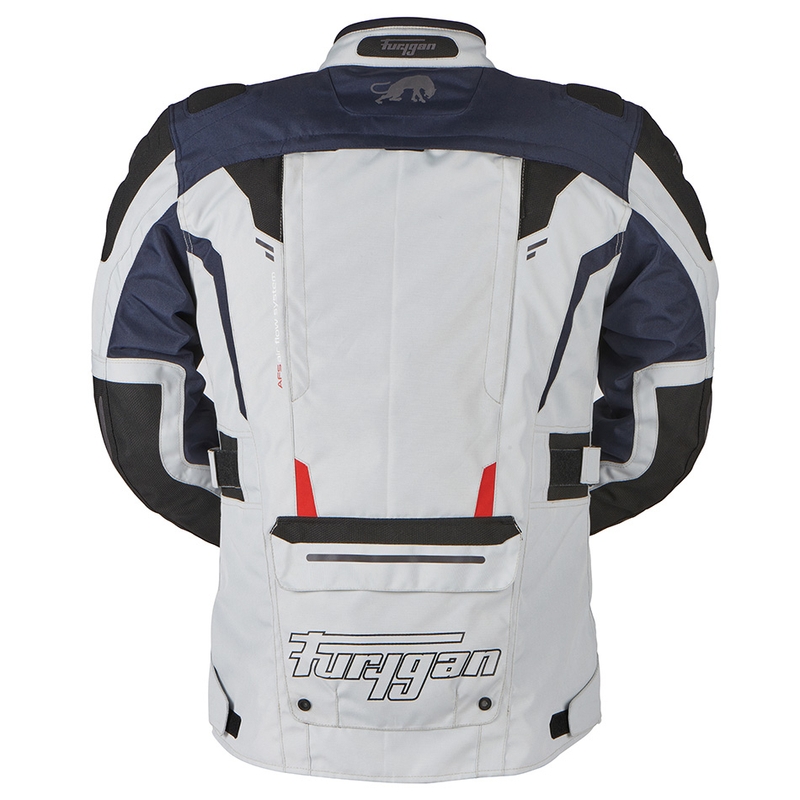 Furygan Brevent 3 v 1 sivo-črno-rdeče-modra motoristična jakna razprodaja