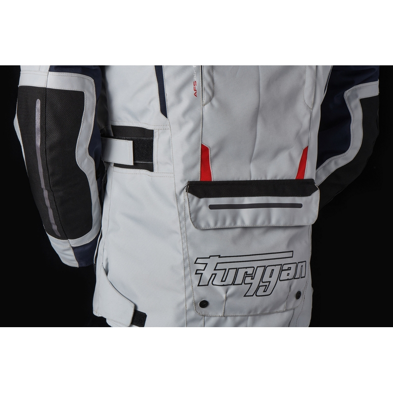 Furygan Brevent 3 v 1 sivo-črno-rdeče-modra motoristična jakna razprodaja