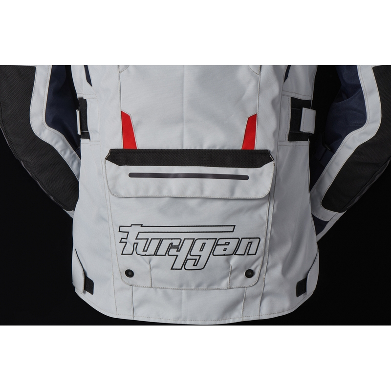 Furygan Brevent 3 v 1 sivo-črno-rdeče-modra motoristična jakna razprodaja