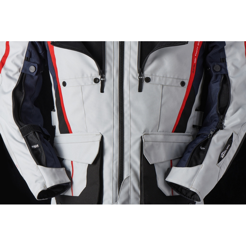 Furygan Brevent 3 v 1 sivo-črno-rdeče-modra motoristična jakna razprodaja