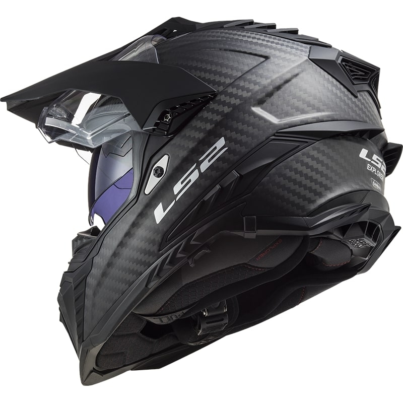 Enduro čelada LS2 MX701 Explorer C Solid Carbon Black Matte