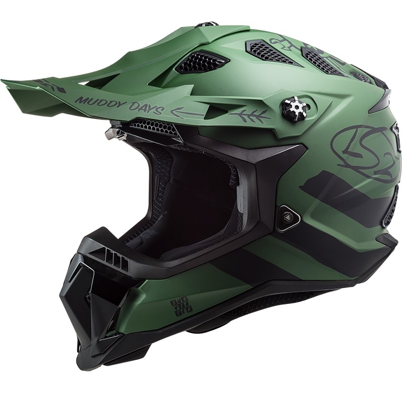 Motokros čelada LS2 MX700 Subverter Cargo zelena mat