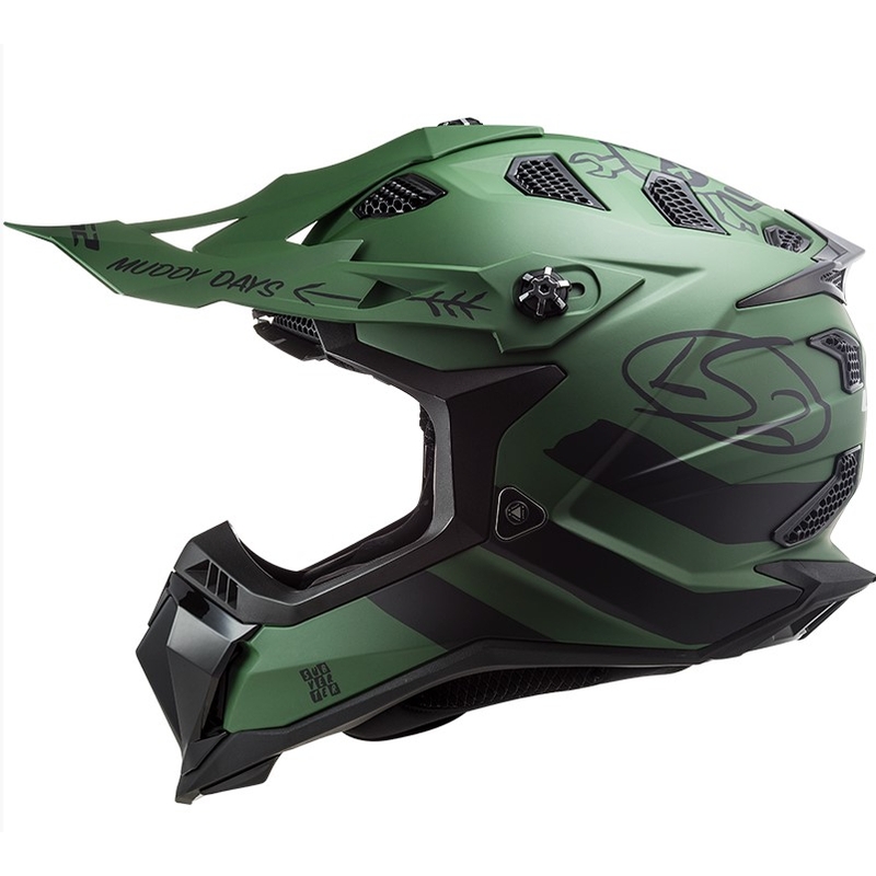 Motokros čelada LS2 MX700 Subverter Cargo zelena mat