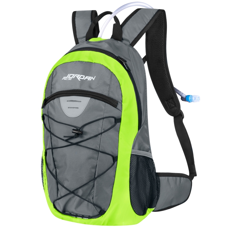 Kolesarski nahrbtnik FORCE Jordan Plus 20 l sivo-fluo zelena s hidrovakom razprodaja