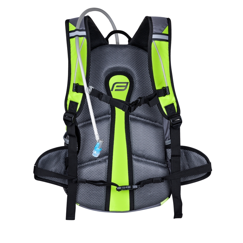 Kolesarski nahrbtnik FORCE Jordan Plus 20 l sivo-fluo zelena s hidrovakom razprodaja