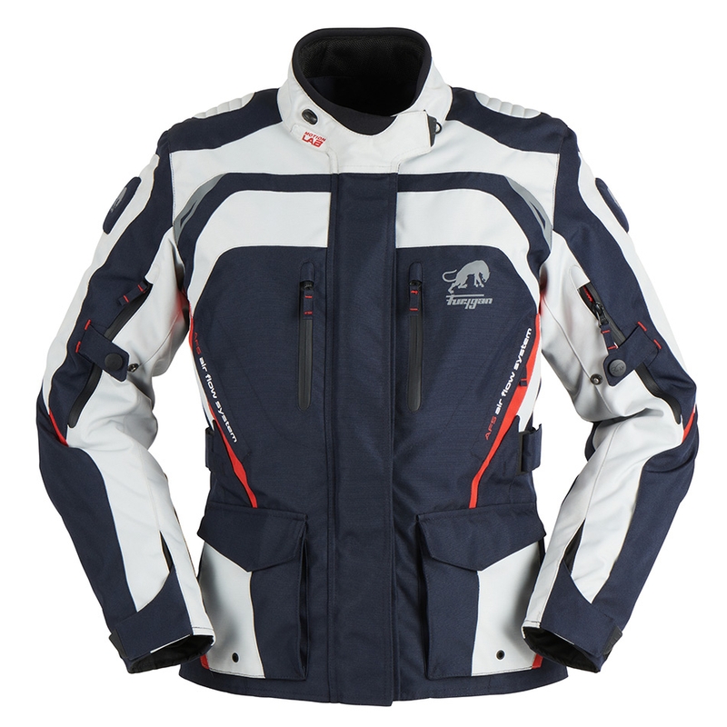 Ženska motoristična jakna Furygan Apalaches Red, White and Blue