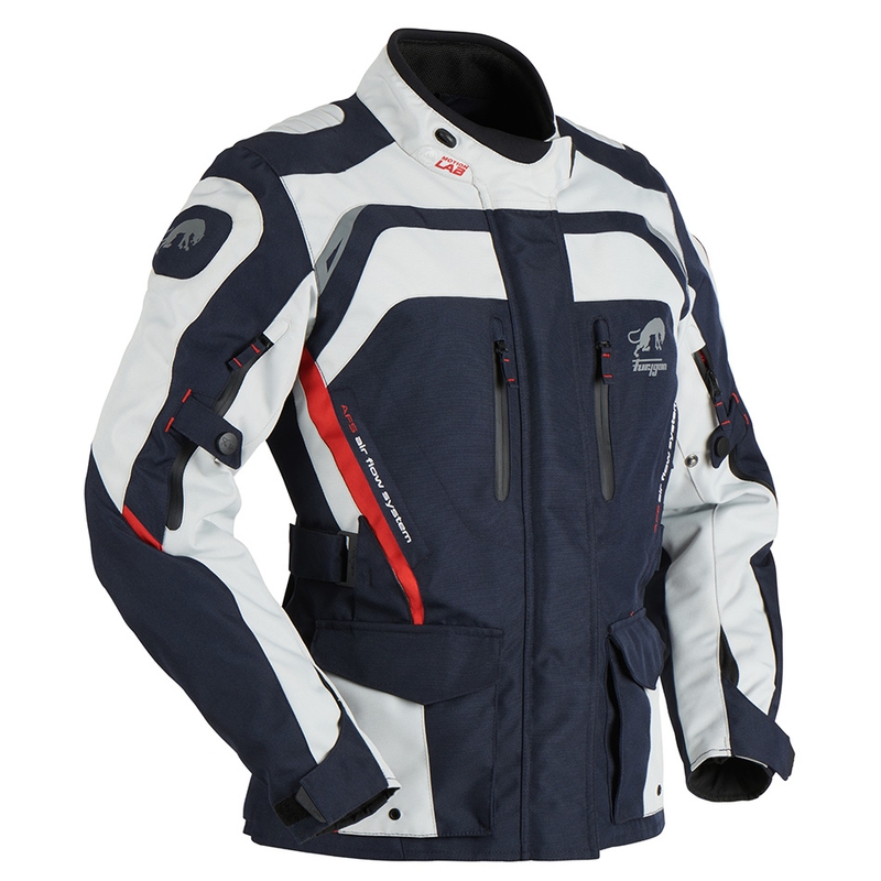 Ženska motoristična jakna Furygan Apalaches Red, White and Blue