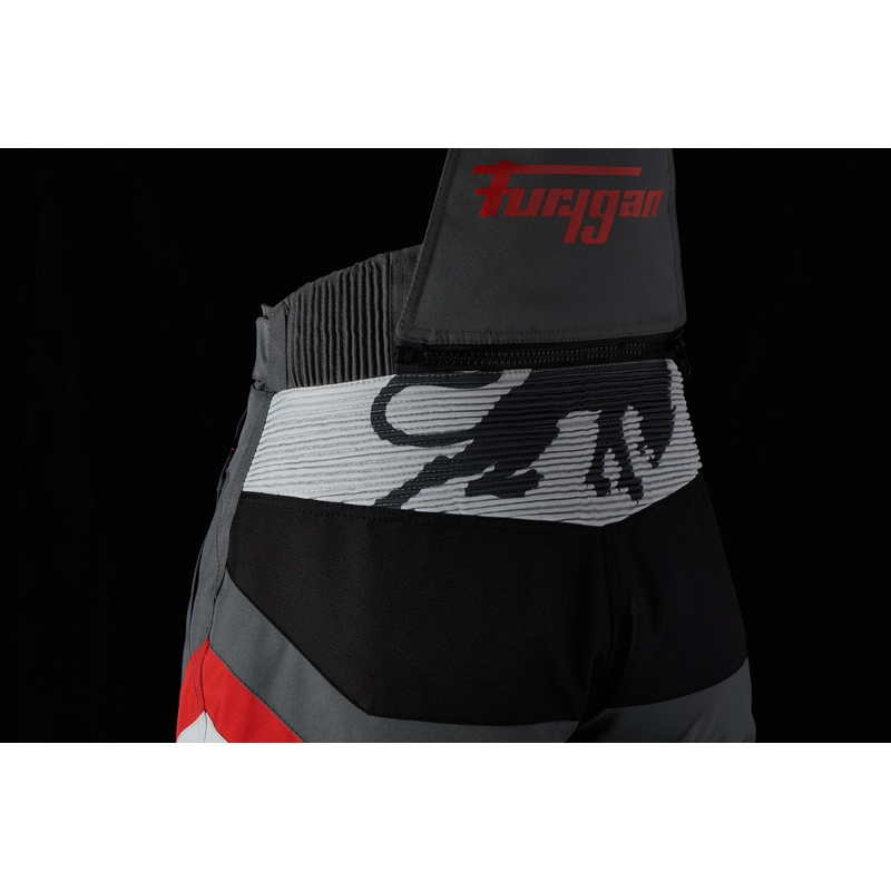 Ženske motoristične hlače Furygan Apalaches Black-Red-White-Grey razprodaja