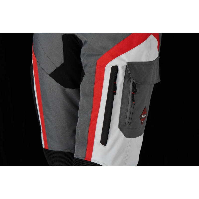 Ženske motoristične hlače Furygan Apalaches Black-Red-White-Grey razprodaja