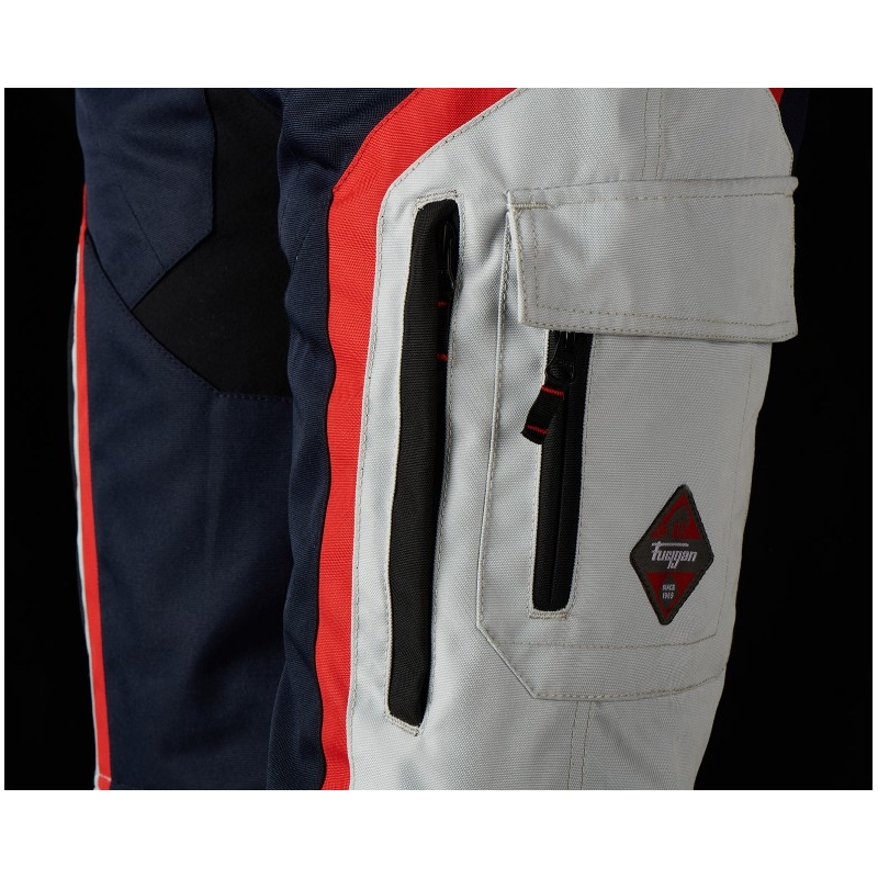 Ženske motoristične hlače Furygan Apalaches Black-Red-White-Blue razprodaja