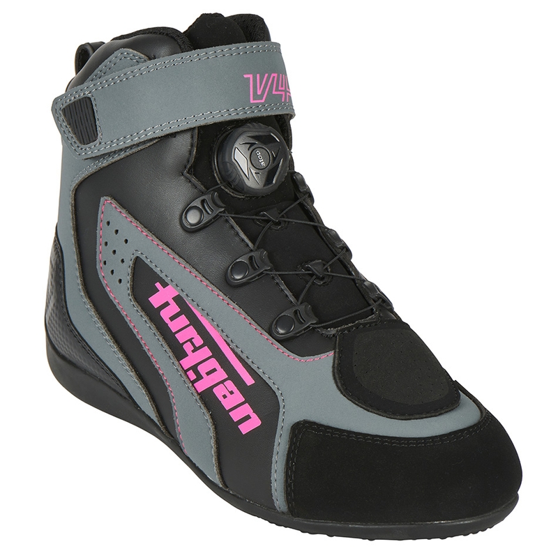 Ženski motoristični škornji Furygan V4 Easy D3O Black-Grey-Pink