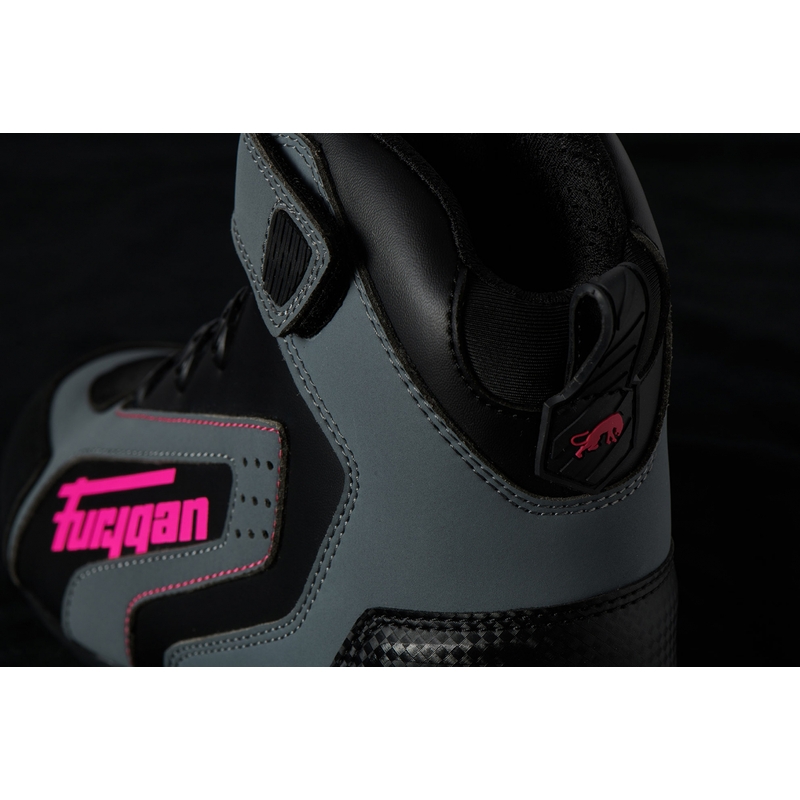 Ženski motoristični škornji Furygan V4 Easy D3O Black-Grey-Pink