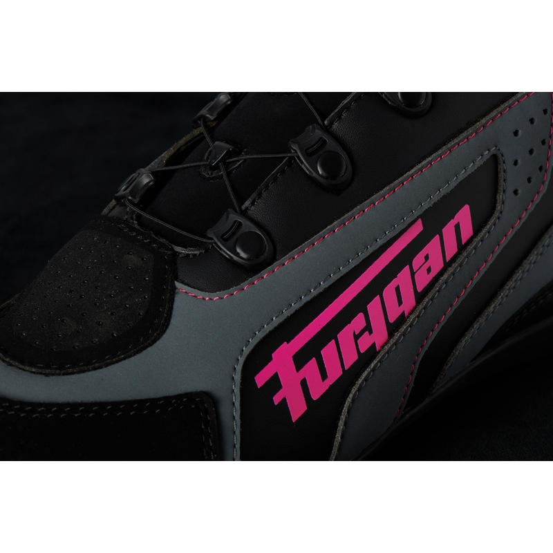 Ženski motoristični škornji Furygan V4 Easy D3O Black-Grey-Pink