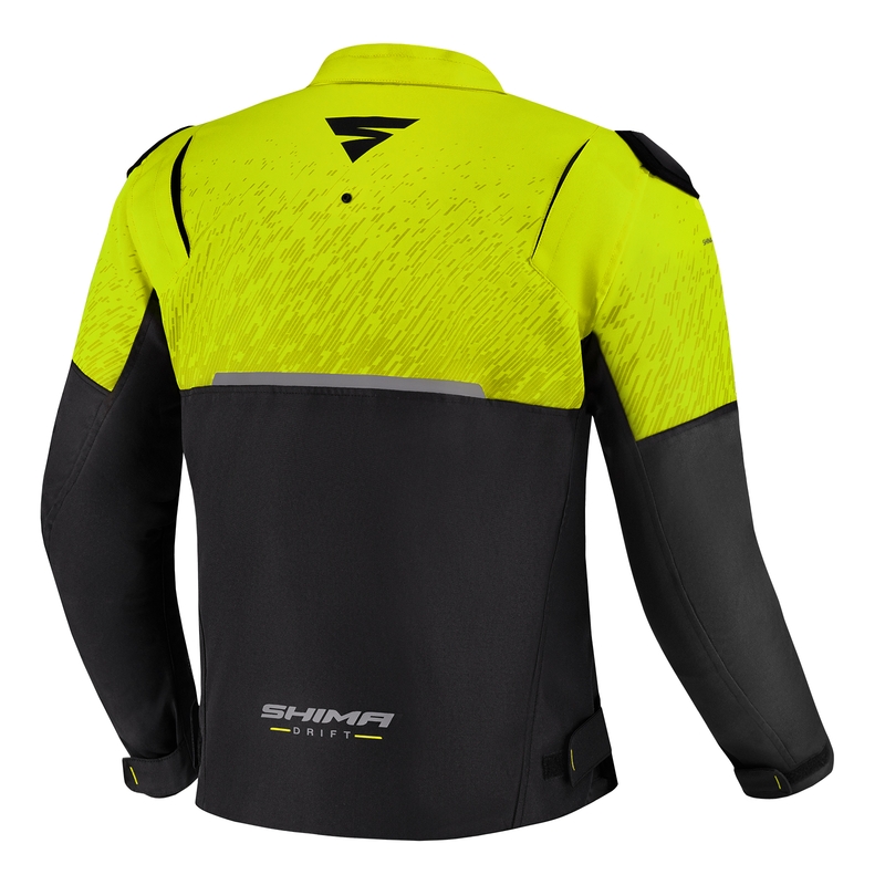 Motoristična jakna Shima Drift black-fluo yellow