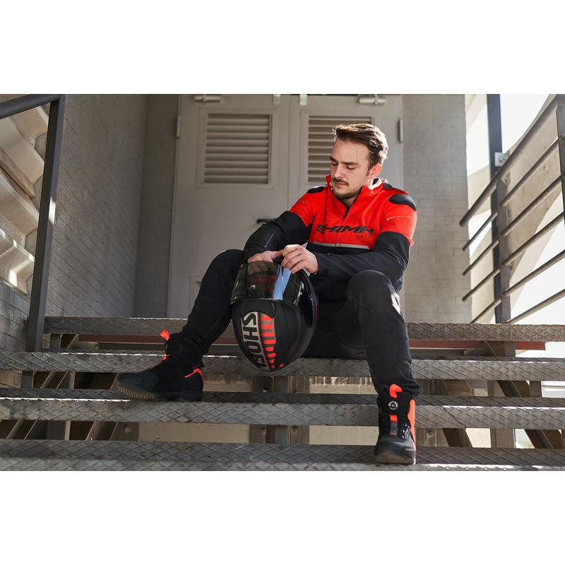 Motoristična jakna Shima Drift black-red