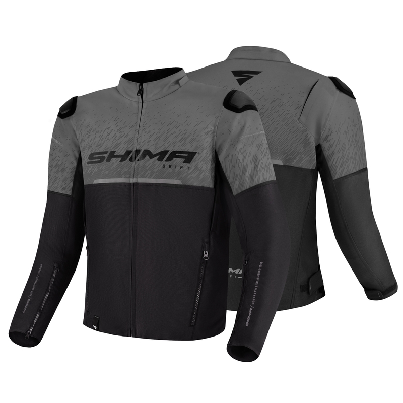 Motoristična jakna Shima Drift black-grey