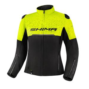 Ženska motoristična jakna Shima Drift black-fluo yellow