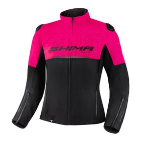 Ženska motoristična jakna Shima Drift black and pink