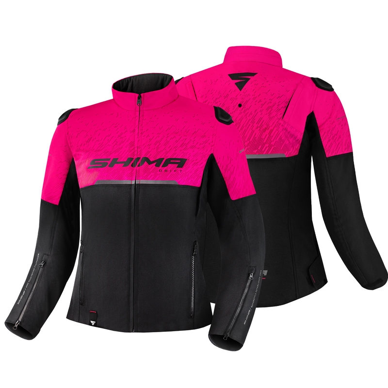 Ženska motoristična jakna Shima Drift black and pink