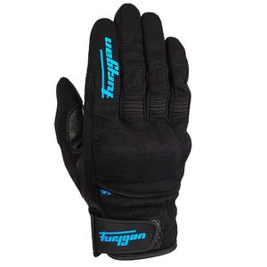 Ženske rokavice Furygan Jet D3O Black and Turquoise Motorcycle Gloves