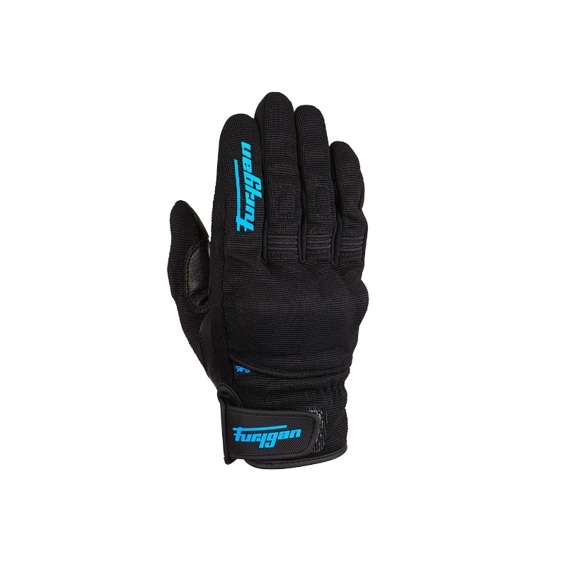 Ženske rokavice Furygan Jet D3O Black and Turquoise Motorcycle Gloves