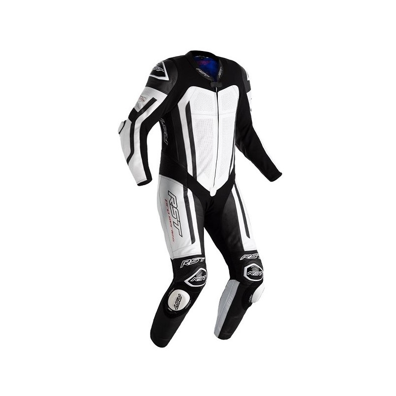 RST Pro Series Airbag enodelni motoristični kombinezon črno-bele barve razprodaja