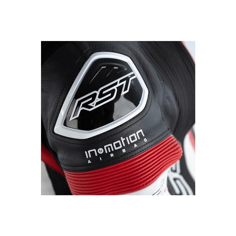 RST Pro Series Airbag enodelni motoristični kombinezon črne, bele in rdeče barve razprodaja