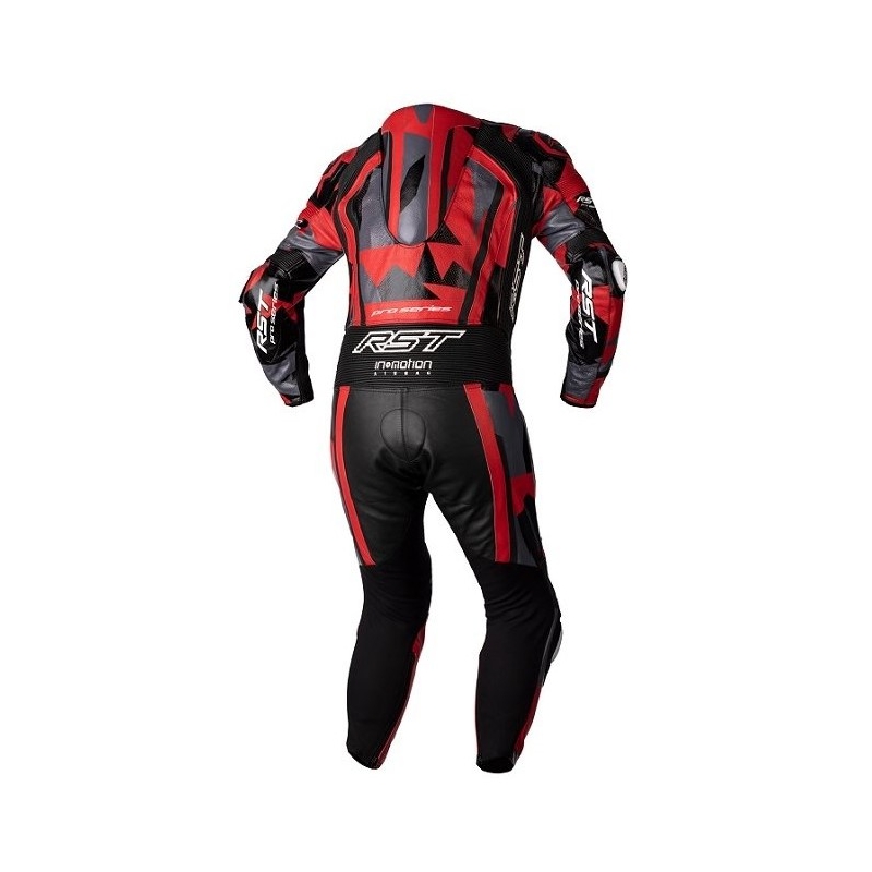RST Pro Series Airbag enodelni motoristični kombinezon Black-Grey-Red