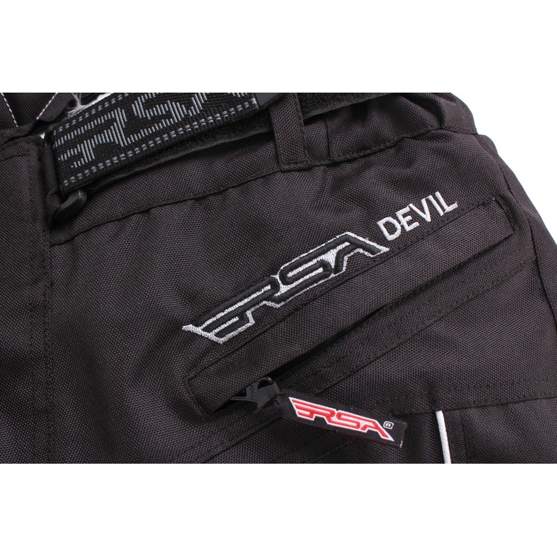 Moške motoristične hlače RSA Devil črne