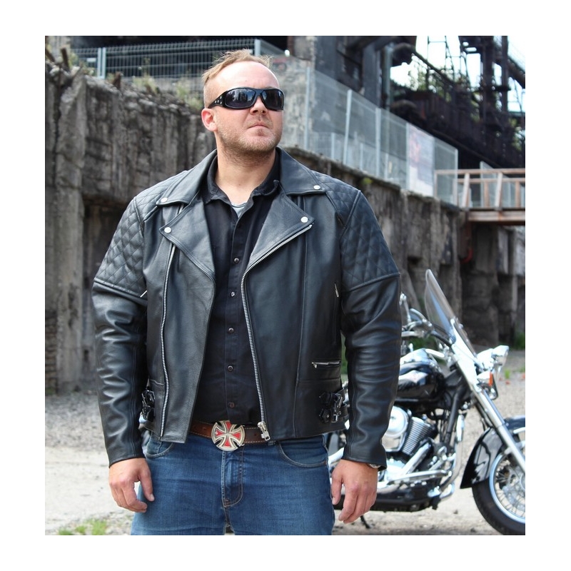 Moto jakna z zaobljenimi oblinami RSA Old School razprodaja