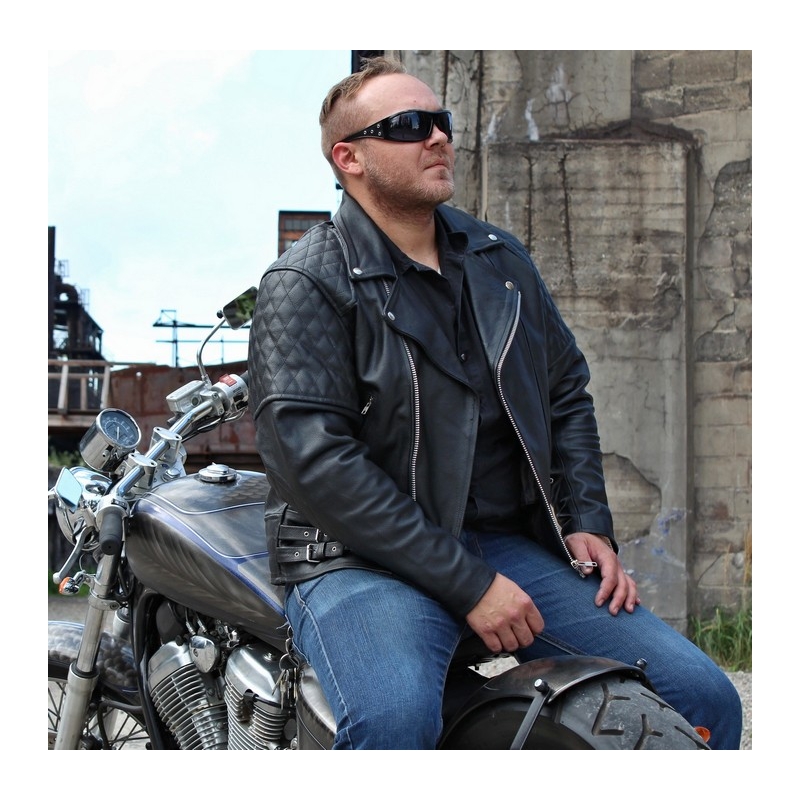 Moto jakna z zaobljenimi oblinami RSA Old School razprodaja