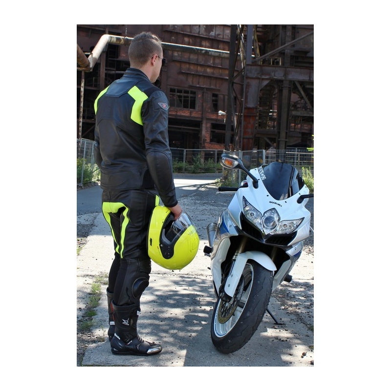 Motoristična jakna Tschul 850 black-fluo rumena razprodaja
