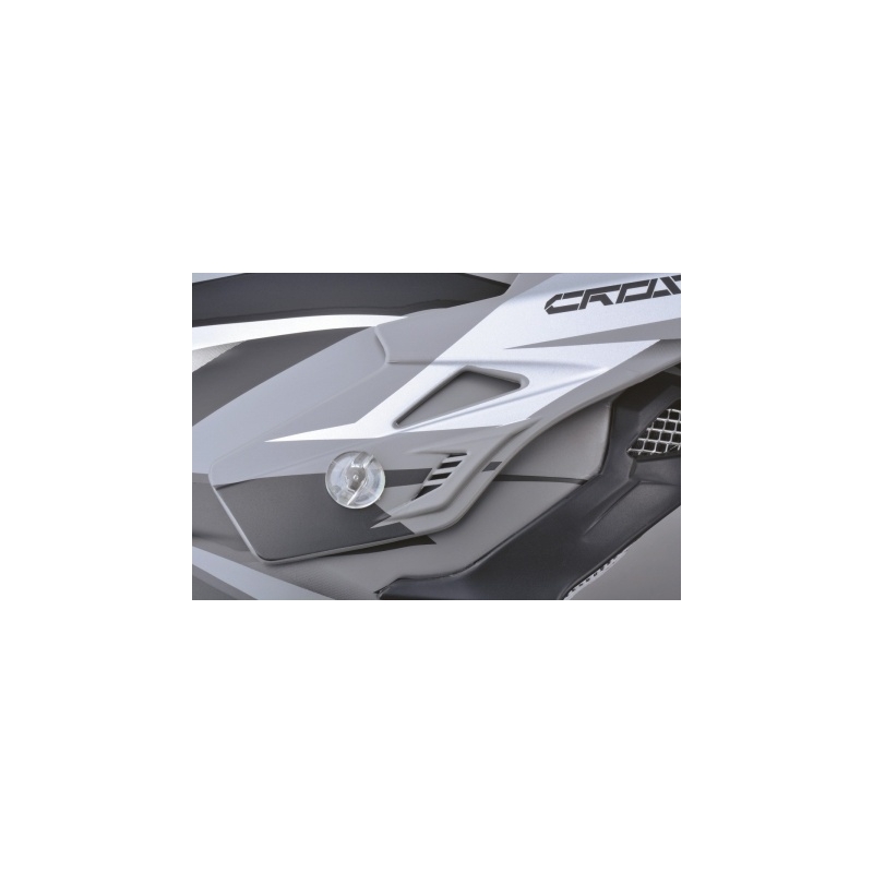 Cassida Cross Pro Motokros čelada - črna mat/siva razprodaja