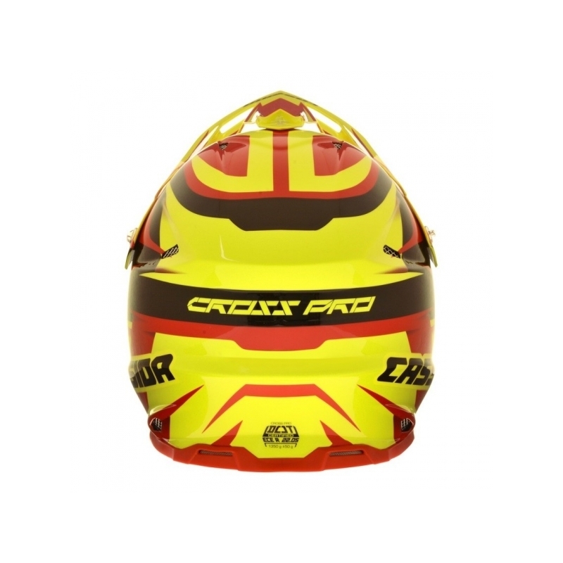 Cassida Cross Pro motokros čelada - rdeča/rumena/črna razprodaja