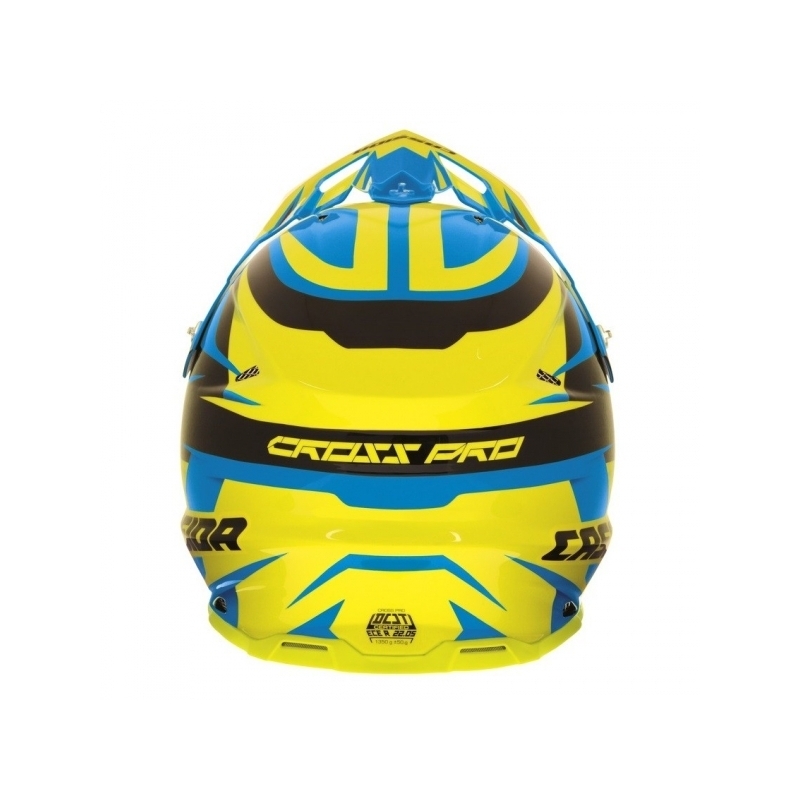 Cassida Cross Pro motokros čelada - modra/rumena/črna