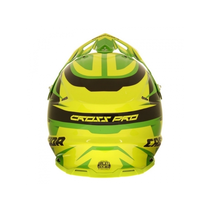 Cassida Cross Pro motokros čelada - zelena/rumena/črna