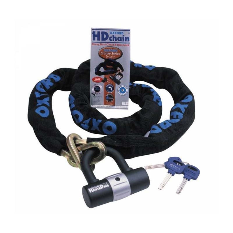 Oxford Heavy Duty verižna ključavnica 1,5 m